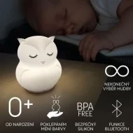 ZOPA Silikonová LED noční lampička s hudbou vel. L Zopa silikonová LED noční lampička s hudbou vel. L