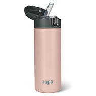  ZOPA Termoska na tekutiny s brčkem 400ml Candy Pink