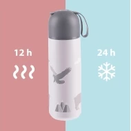 Zopa Termoska na tekutiny se silikonovým držákem 400ml 