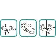 Zopa Zámek na úchyty skříněk U 