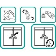 Zopa Zámek skříněk 2 ks white/grey 