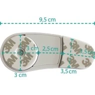 Zopa Zámek skříněk 2 ks white/grey 