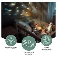 ZOPA plyšový usínáček s projektorem a melodiemi 