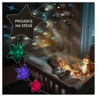 ZOPA plyšový usínáček s projektorem a melodiemi 