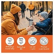 ZOPA Termoska na pití s pítkem 400 ml 