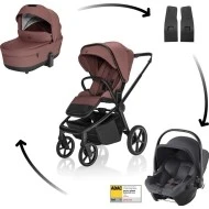  ZOPA SET Kočárek Move Cross 5X + autosedačka Baby-Safe Core Amber brown