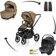  ZOPA SET Kočárek Move Cross 5X + autosedačka Baby-Safe Core Latte beige