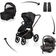  ZOPA SET Kočárek Move Cross 5X + autosedačka XM Plus i-Size Quartz black