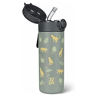  ZOPA Termoska na tekutiny s brčkem a silikonovým držákem 350ml Wild Gepard