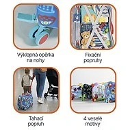 ZOPA Dětský kufřík na kolečkách Pack&Ride 
