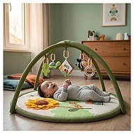 ZOPA Interaktivní hrací deka s hrazdou Cuddle Safari 