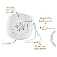 ZOPA Přenosný usínací modul Premium s LED světlem, bílým šumem a zvuky 