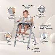 ZOPA Set 3 židlička Inspira 2 + novorozenecký set + houpací základna 