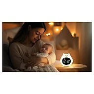  Zopa Silikonový dětský budík s nočním světlem a hudbou - 