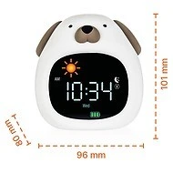 Zopa Silikonový dětský budík s nočním světlem a hudbou 