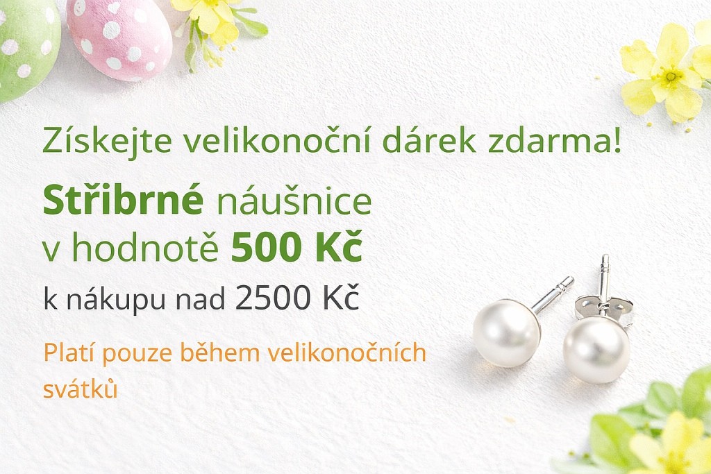Doprovodná fotografie k článku Nákup nad 2500 Kč během Velikonoc? Zdarma obdržíte stříbrné náušnice v hodnotě 500 Kč! 