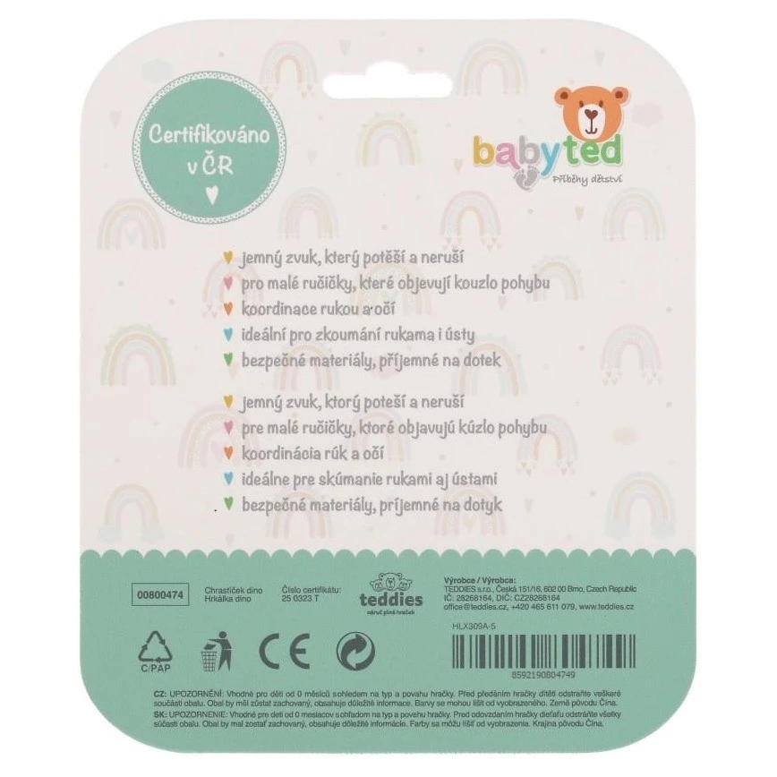 Babyted Chrastíček silikon 13x5cm - 