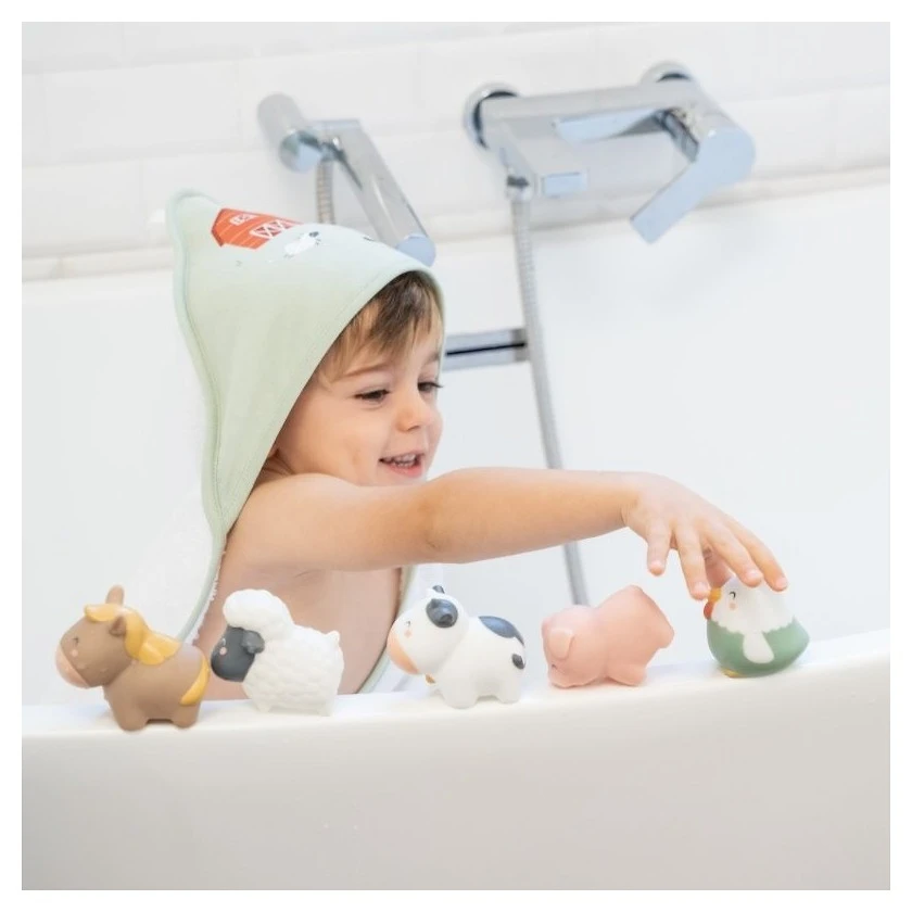 Saro Baby Hračky do vody Funny Farm 5ks - 