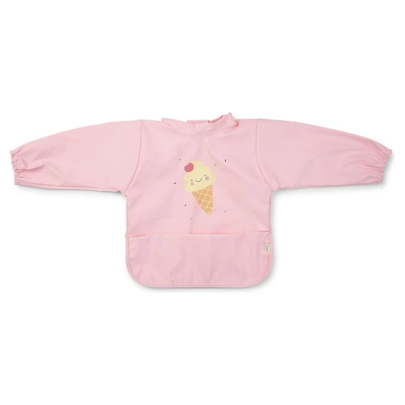 Saro Baby Nepropustný bryndák s rukávkama - 