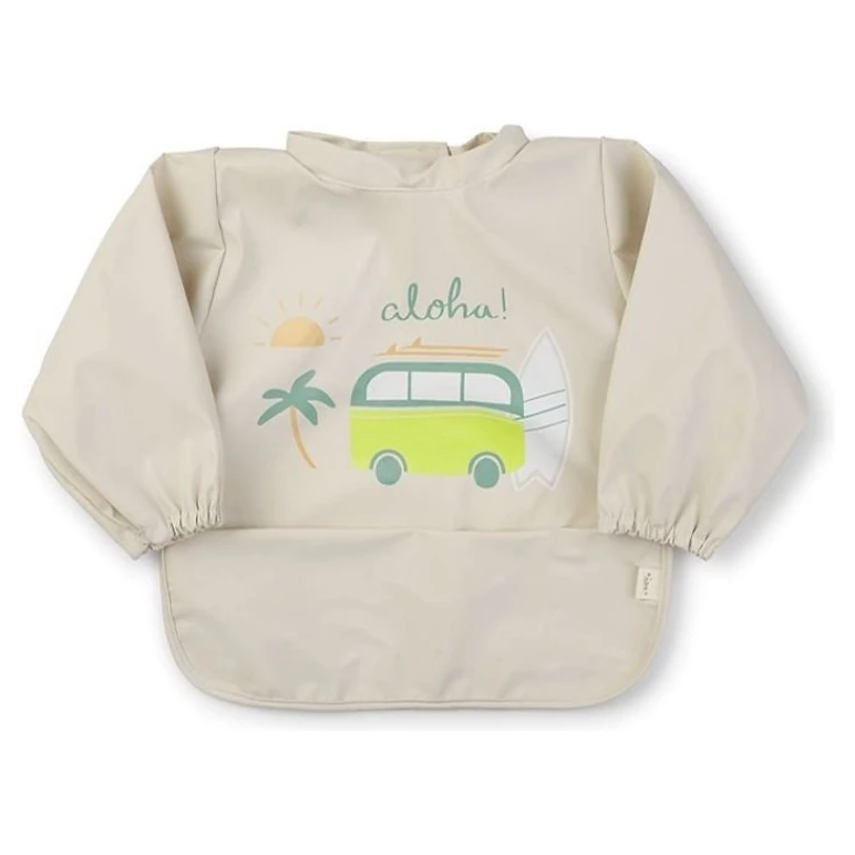 Saro Baby Nepropustný bryndák s rukávkama varianta Aloha