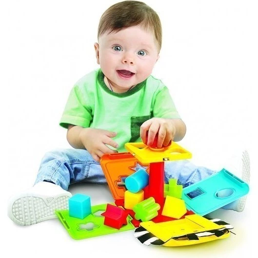 B-Kids Vkládací kostka džungle - S dítětem