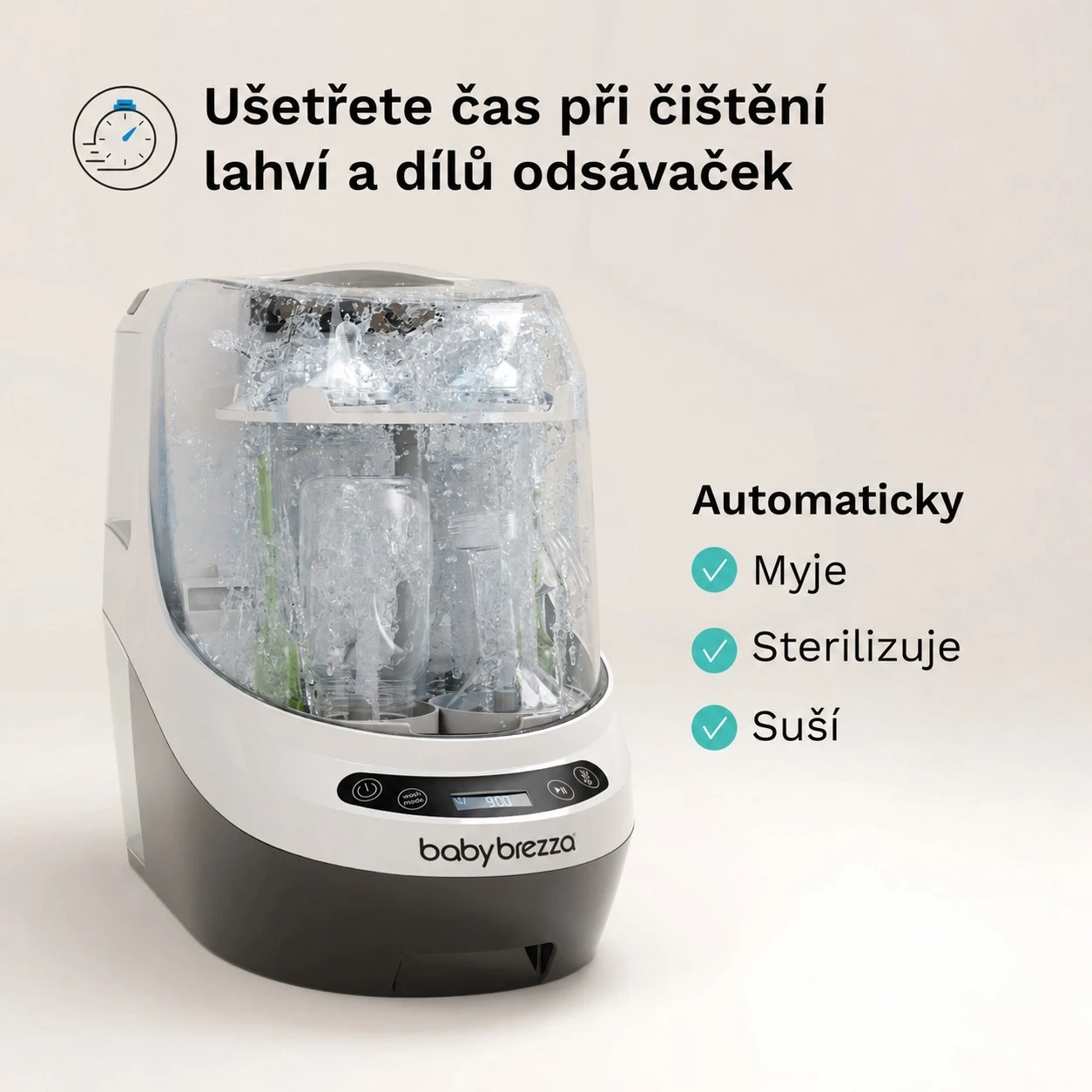Baby Brezza Bottle Washer White - 