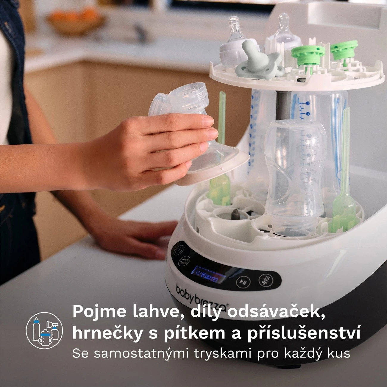 Baby Brezza Bottle Washer White - 