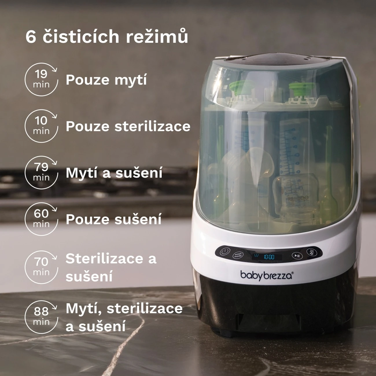 Baby Brezza Bottle Washer White - 