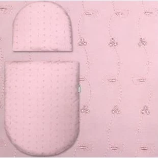 BabyRenka Sada do kočárku (povlečení s výplní) varianta Madeira pink