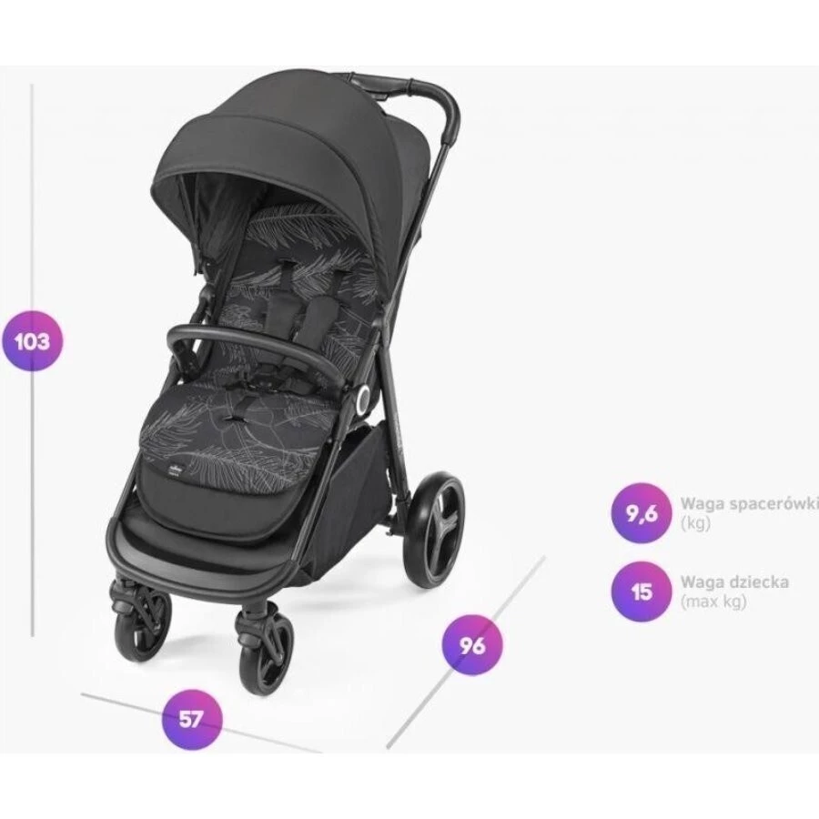 Babydesign Sportovní kočárek Coco - Rozměry kočárku Coco