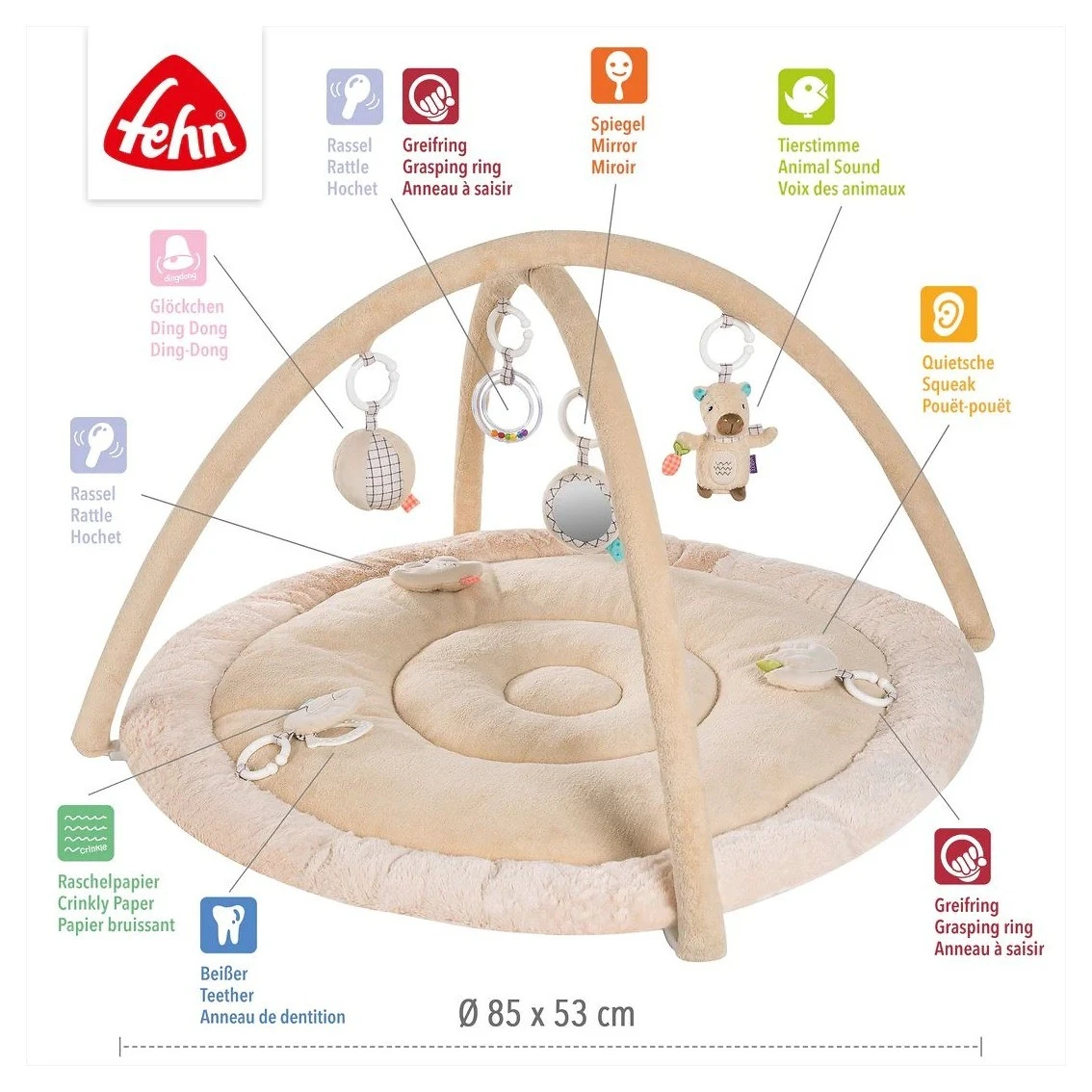 Babyfehn 3D aktivity deka capybara - 