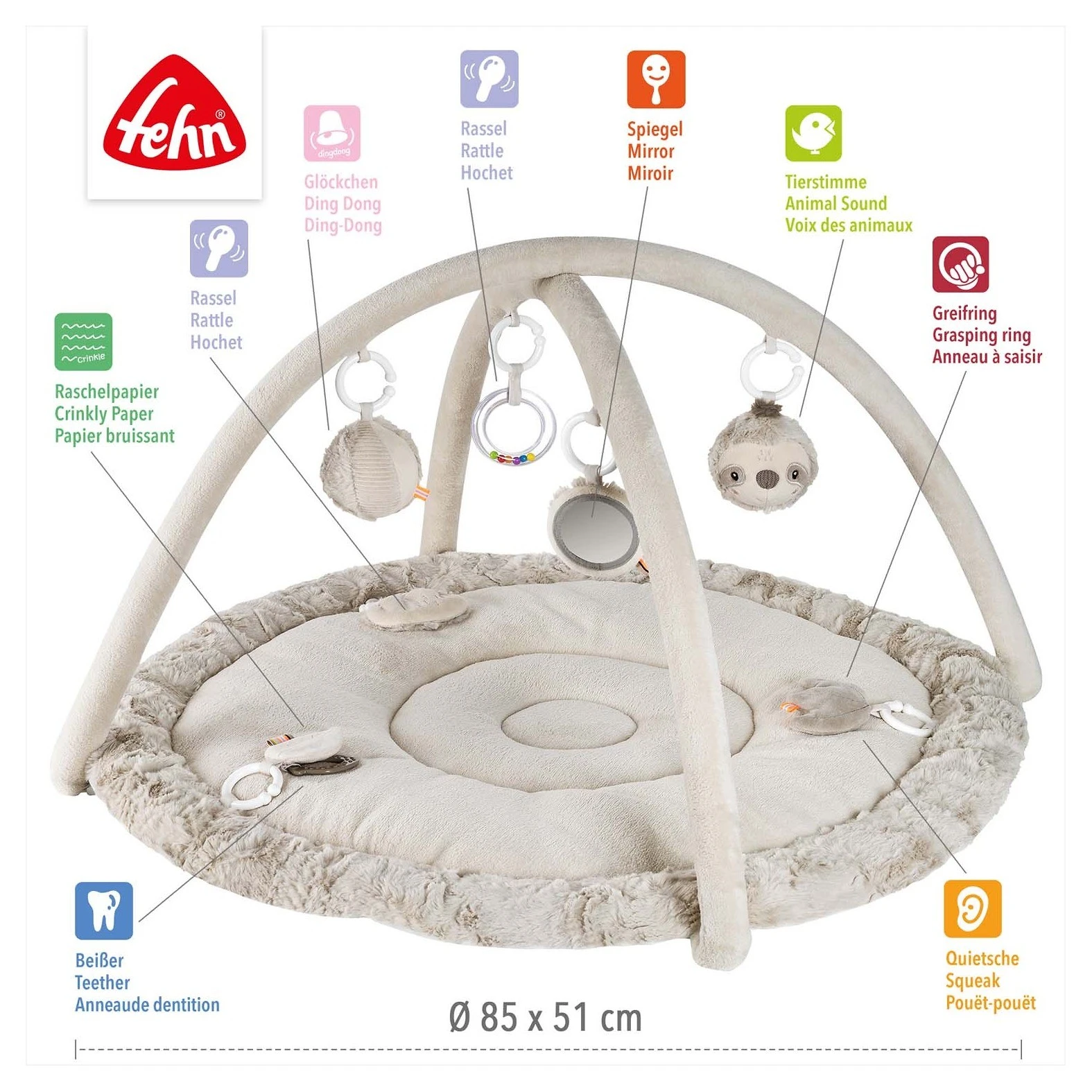 Babyfehn 3D aktivity deka lenochod Lazy - 