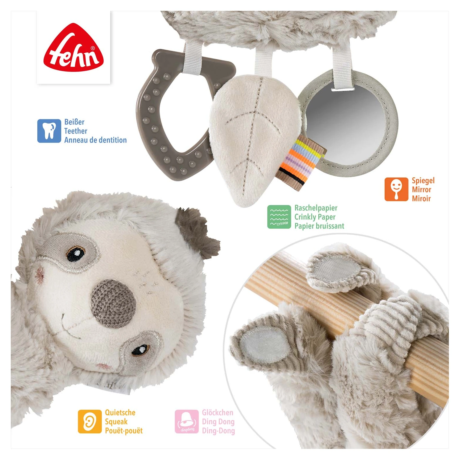 Babyfehn Aktivity lenochod Lazy - 