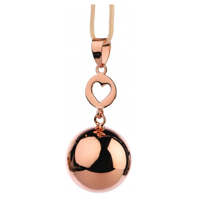 BABYLONIA BOLA originální mexický hudební šperk Star/Moon varianta Rose Gold Heart