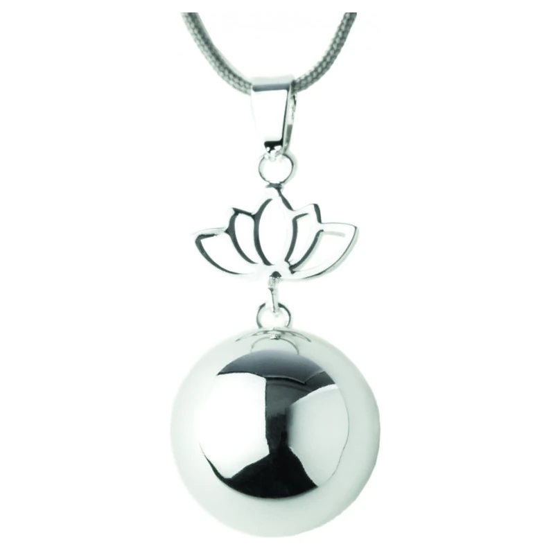 BABYLONIA BOLA originální mexický hudební šperk Star/Moon varianta Silver Lotus