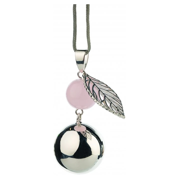 BABYLONIA BOLA originální mexický hudební šperk Star/Moon varianta Silver Pearl Leaf