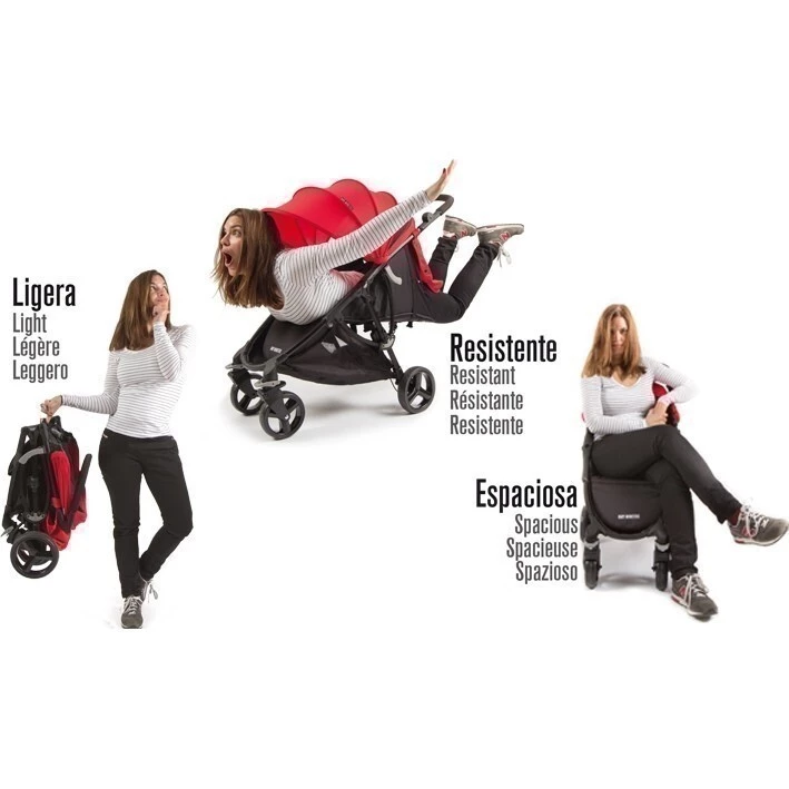 Baby Monsters Compact 2.0 sporťák + color pack - Skladnost kočárku Compact 2.0