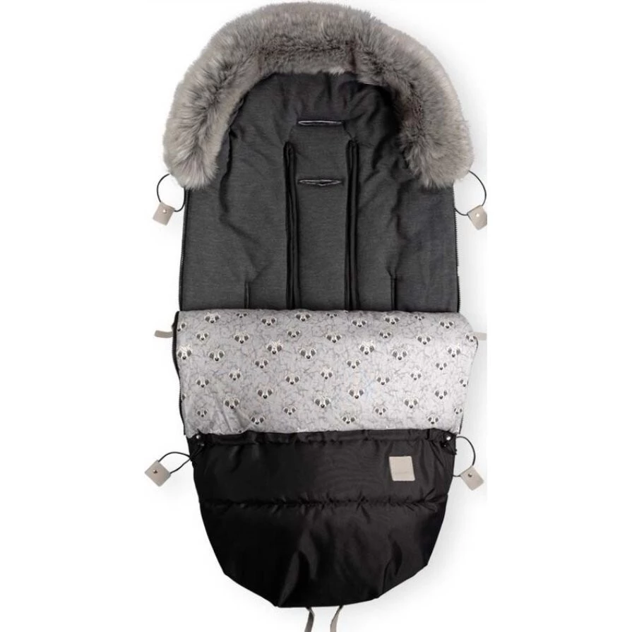 Beztroska Fusak s kožešinou - Black