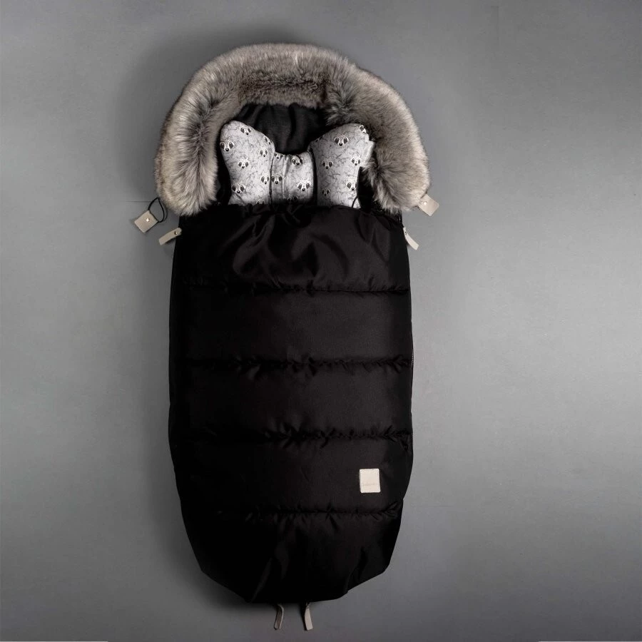 Beztroska Fusak s kožešinou - Black