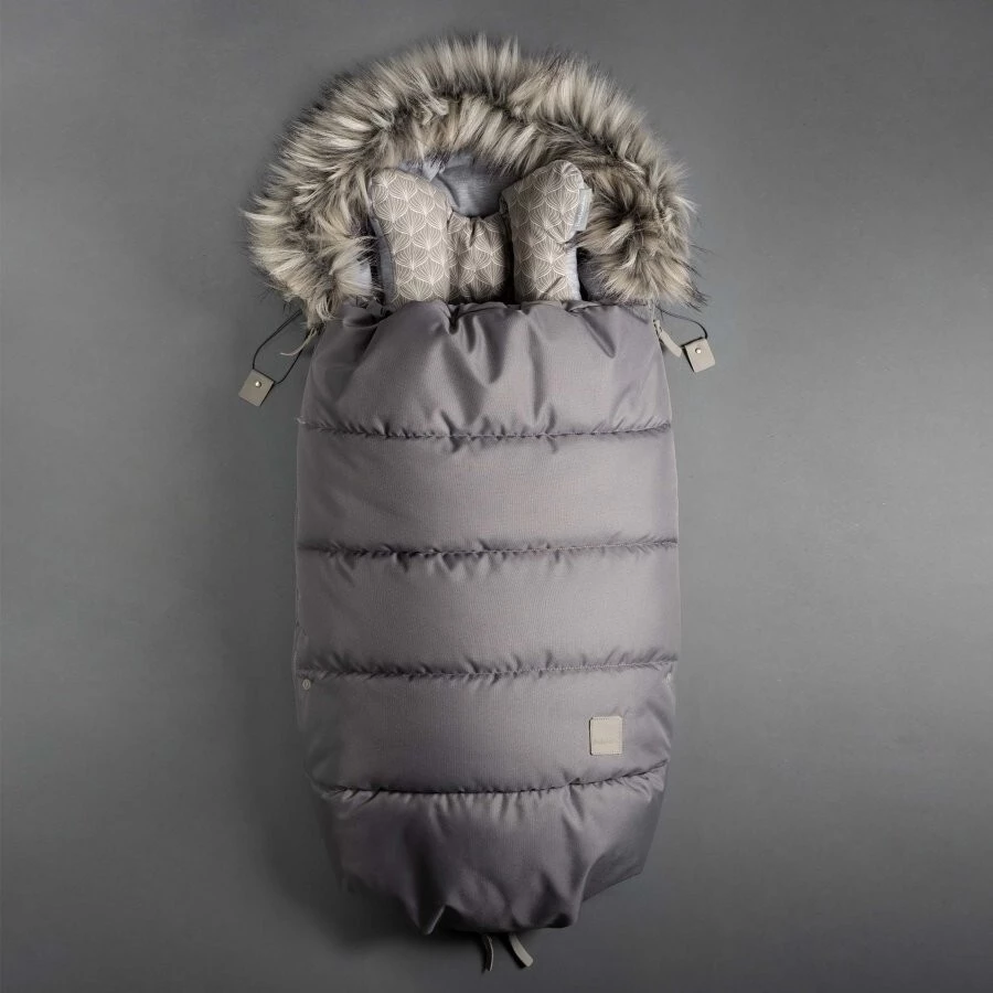 Beztroska Fusak s kožešinou - Dove grey