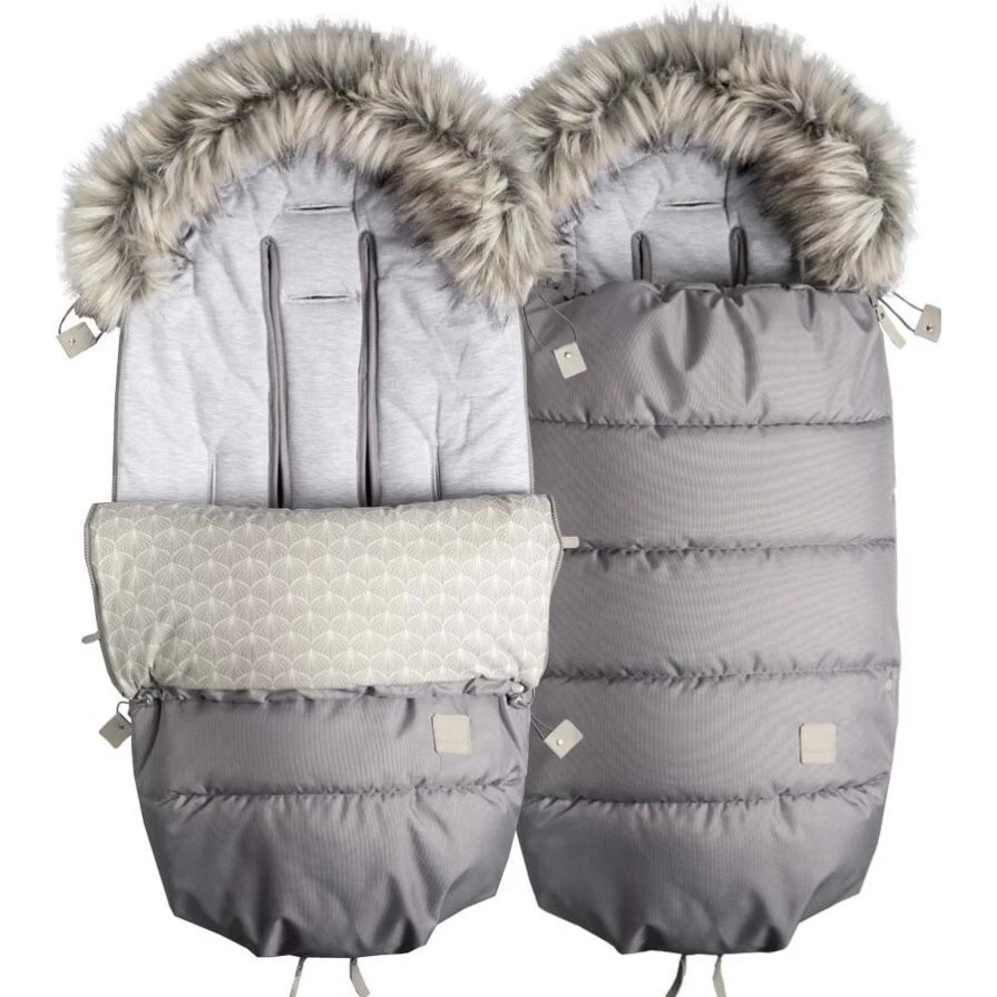 Beztroska Fusak s kožešinou - Dove grey