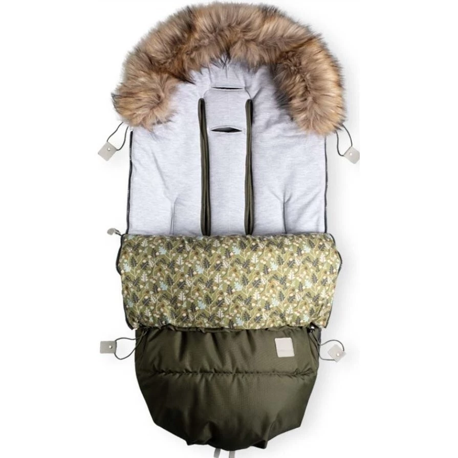 Beztroska Fusak s kožešinou - Khaki