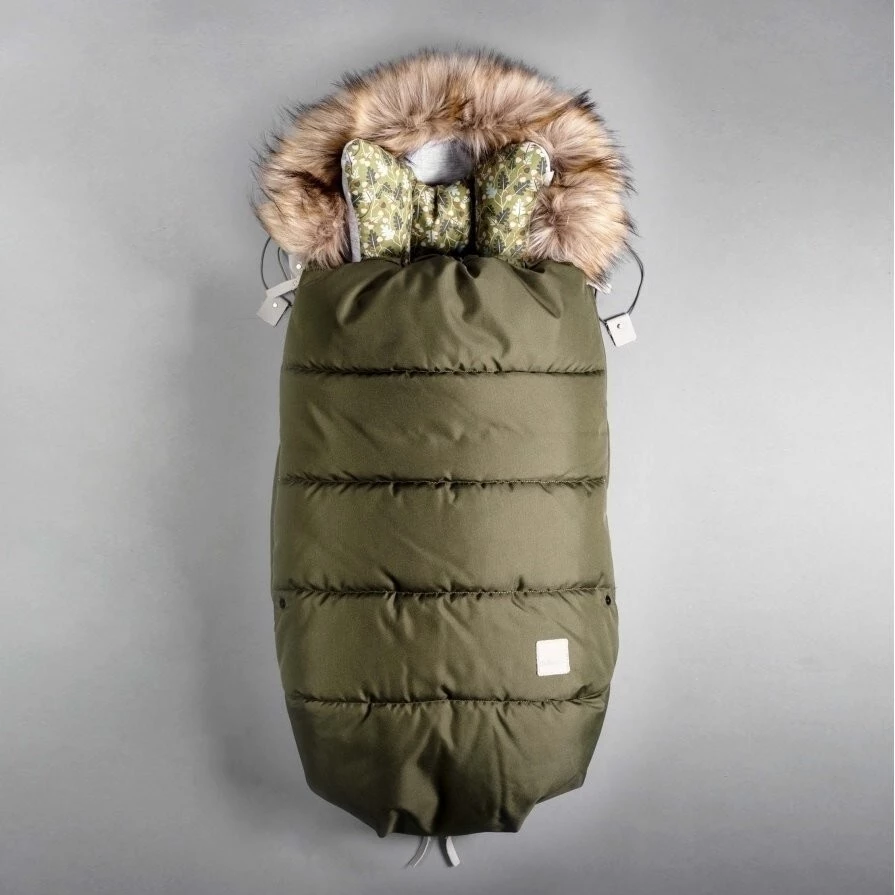 Beztroska Fusak s kožešinou - Khaki