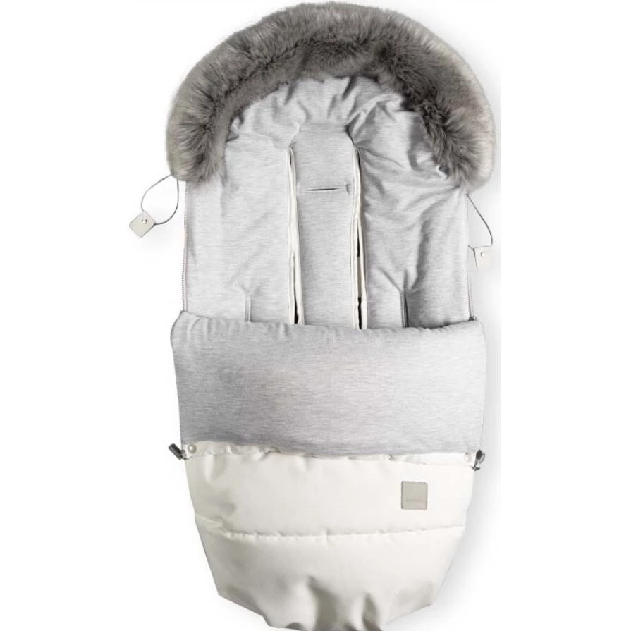 Beztroska Fusak s kožešinou - White cream