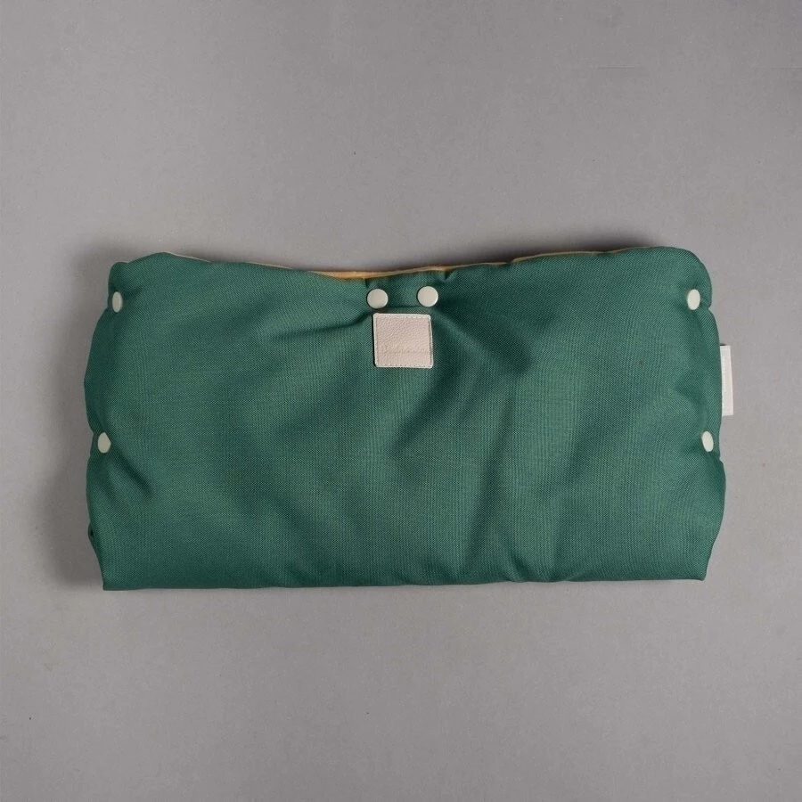 Beztroska Rukávník na kočárek s kožešinou - Bottle green bez kožešiny