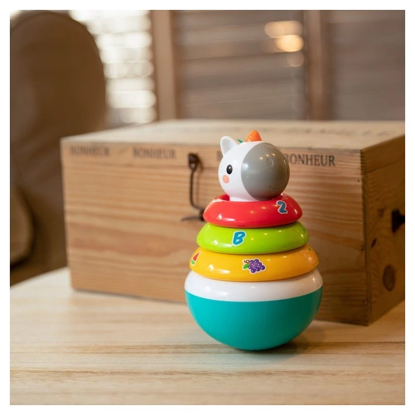 Bo Jungle Plastová hračka B-Rolly Polly Unicorn - 