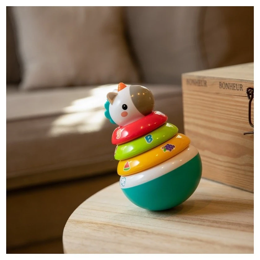 Bo Jungle Plastová hračka B-Rolly Polly Unicorn - 