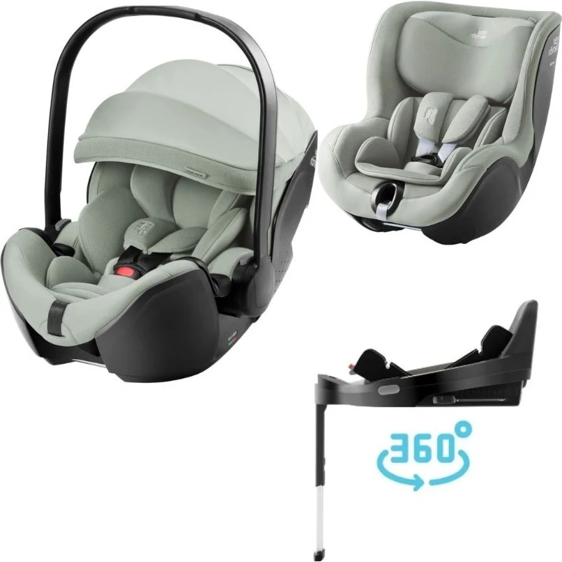 Britax Romer set Baby-Safe Pro + Vario Base 5Z + Dualfix 5Z varianta Sage green Style