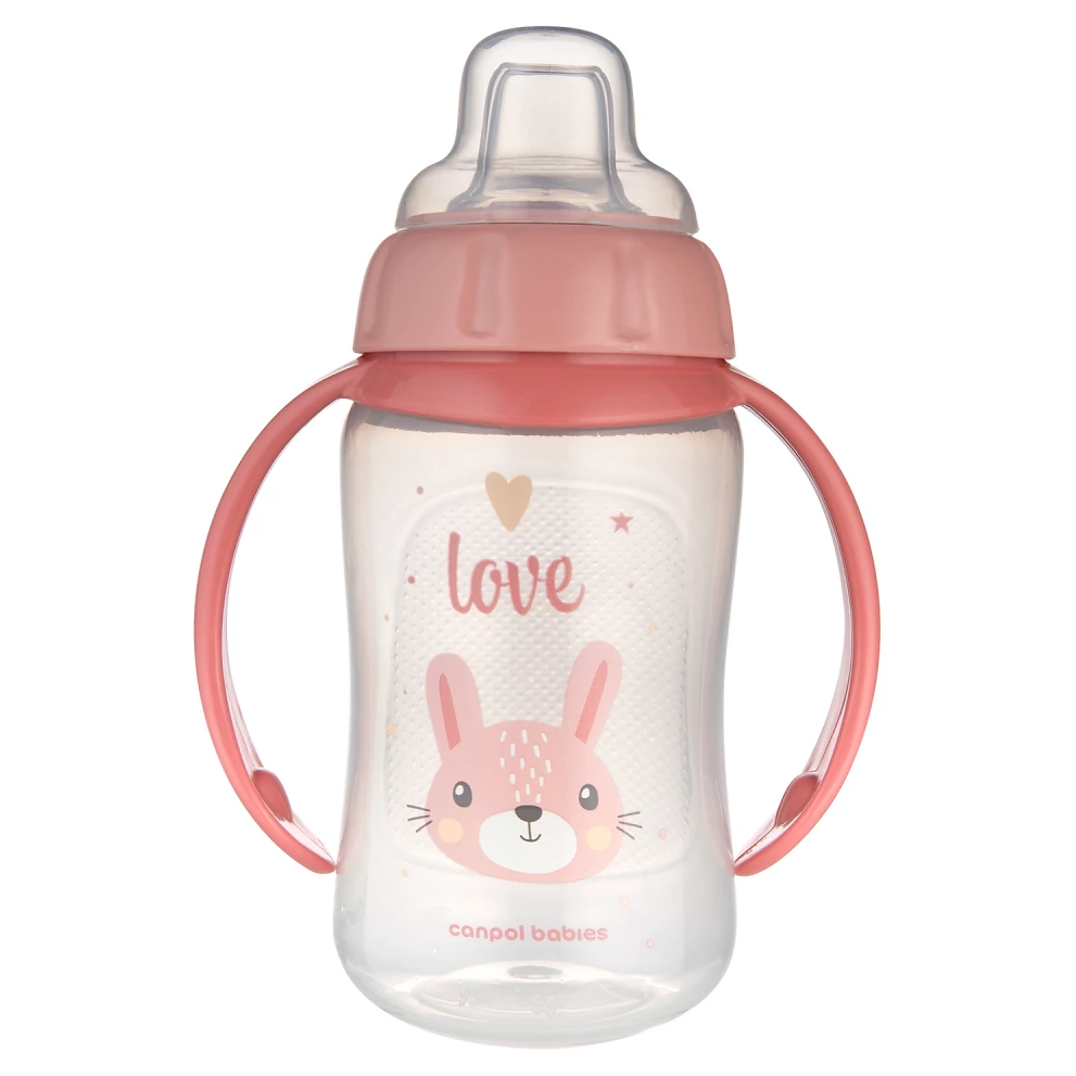 Canpol babies Tréninkový hrneček se silikonovým pítkem 320ml