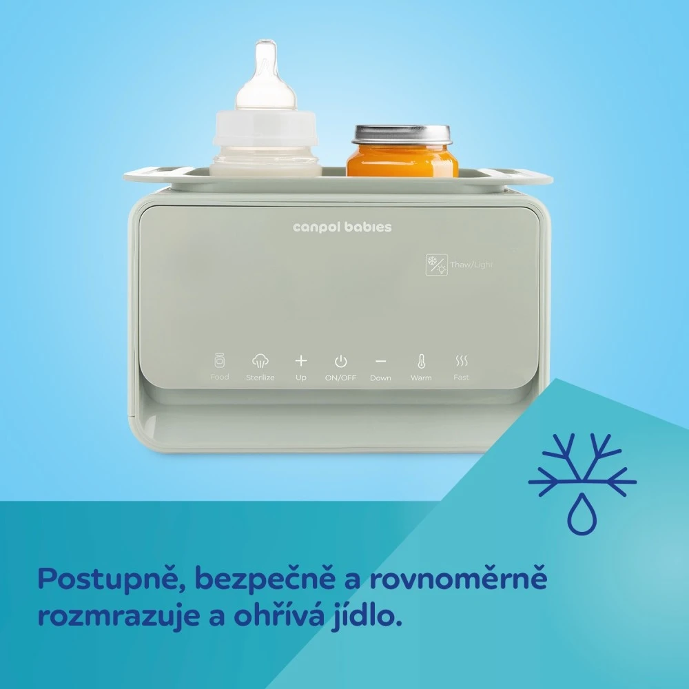 Canpol Babies Elektrický double ohřívač a sterilizátor kojeneckých lahví 7v1 -